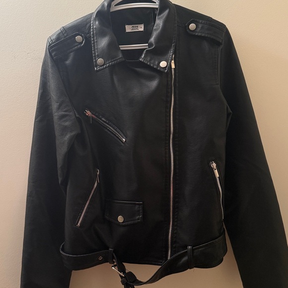 Black Polyurethane Jacket - Picture 2 of 12